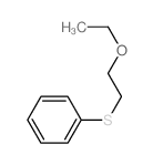 Benzene,[(2-ethoxyethyl)thio]- 结构式