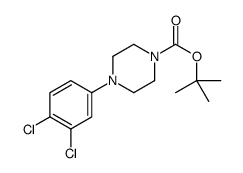 4-(3,4-二氯苯基)哌嗪-1-羧酸叔丁酯 结构式