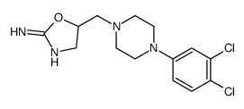 5-[[4-(3,4-二氯苯基)-1-哌嗪基]甲基]-4,5-二氢-2-恶唑胺 结构式