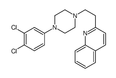 2-[2-[4-(3,4-二氯苯基)-1-哌嗪基]乙基]喹啉 结构式