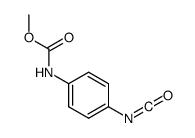 N-(4-异氰酸根合苯基)氨基甲酸甲酯 结构式