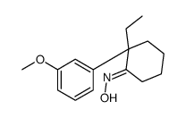 2-乙基-2-(3-甲氧基苯基)环己酮肟 结构式