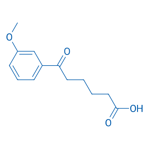6-(3-甲氧基苯基)-6-氧代己酸 结构式