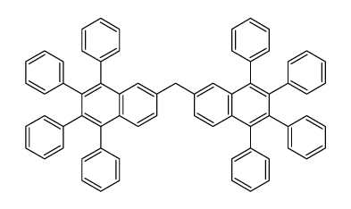 2,2'-亚甲基双[5,6,7,8-四苯基萘] 结构式