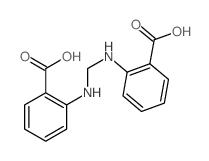 2,2'-(亚甲基二亚氨基)二苯甲酸 结构式