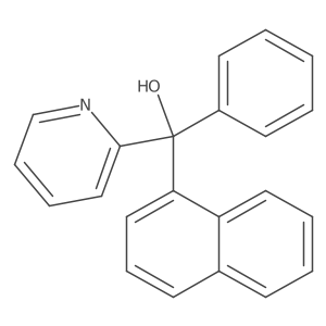2-Pyridinemethanol, α-1-naphthalenyl-α-phenyl- 结构式