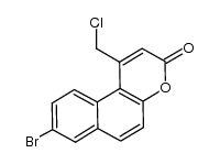 8-溴-1-(氯甲基)-3H-萘并[2,1-b]吡喃-3-酮 结构式