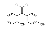 2-[2,2-二氯-1-(4-羟基苯基)乙烯基]苯酚 结构式