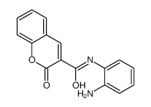 2H-1-Benzopyran-3-carboxamide, N-(2-aminophenyl)-2-oxo- 结构式