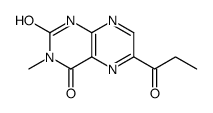 3-甲基-6-丙酰基蝶啶-2,4(1H,3H)-二酮 结构式