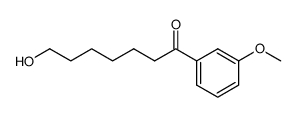 7-羟基-1-(3-甲氧基苯基)-1-庚酮 结构式