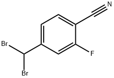 4-(二溴甲基)-2-氟苯腈 结构式