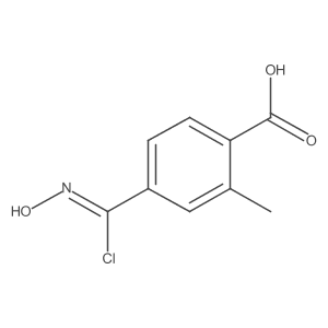 4-(氯(羟亚氨基)甲基)-2-甲基苯甲酸 结构式