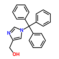 1-三苯甲基-1H-咪唑-4-甲醇 结构式