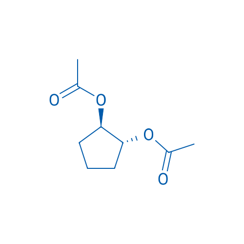 (1S,2S)-环戊烷-1,2-叉基二醋酸盐 结构式