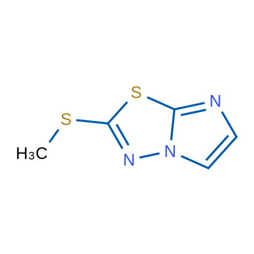 2-甲基硫基咪唑[2,1-B][1,3,4]噻二唑 结构式