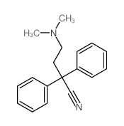 4-(二甲氨基)-2,2-二苯基丁腈 结构式