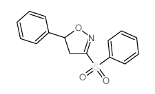 4,5-二氢-5-苯基-3-(苯磺酰基)异恶唑 结构式