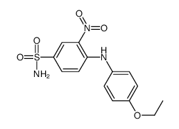 4-[(4-乙氧基苯基)氨基]-3-硝基苯磺酰胺 结构式