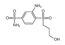 3-氨基-4-(3-羟丙基磺酰基)苯磺酰胺 结构式