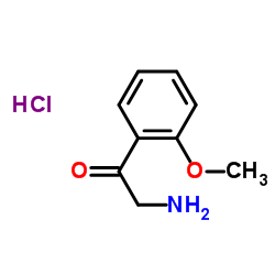 2-氨基-1-(2-甲氧基苯基)乙酮盐酸盐 结构式
