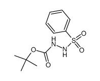 2-(苯磺酰基)肼基甲酸叔丁酯 结构式