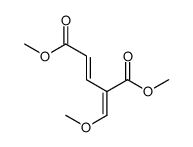 (2E,4Z)-4-(甲氧亚甲基)-2-戊烯二酸 1,5-二甲酯 结构式