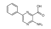 3-氨基-6-苯基吡嗪-2-羧酸 结构式