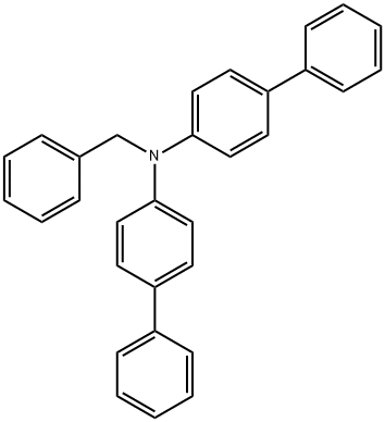 N-苄基-N-(4-联苯基)-4-联苯胺 结构式
