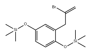 2-(2-溴-2-丙烯-1-基)-1,4-双[(三甲基硅基)氧基]苯 结构式