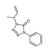 1,4-二氢-1-(1-甲基-2-丙烯基)-4-苯基-5H-四唑-5-酮 结构式