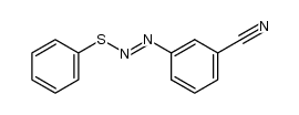 3-(苯硫基偶氮基)苯甲腈 结构式