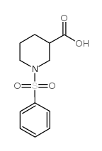 1-(苯磺酰基)哌啶-3-羧酸 结构式
