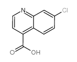 7-氯喹啉-4-甲酸 结构式