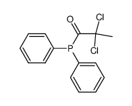 2,2-二氯-1-(二苯基膦基)-1-丙酮 结构式