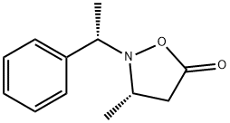 (3S)-3-甲基-2-[(1S)-1-苯乙基]-5-异恶唑烷酮 结构式