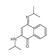 1(4H)-Naphthalenone, 2-[(1-methylethyl)amino]-4-[(1-methylethyl)imino]- 结构式