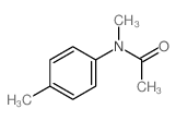 N-甲基-N-(4-甲基苯基)乙酰胺 结构式