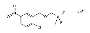 Borate(1-), [[(2-chloro-5-nitrophenyl)methoxy]methyl]trifluoro-, sodium (1:1), (T-4)- 结构式