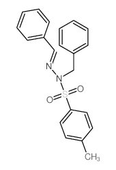 4-甲基-N-苄基-N-(苯亚甲基氨基)苯磺酰胺 结构式