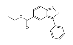 3-苯基-2,1-苯并异恶唑-5-羧酸乙酯 结构式