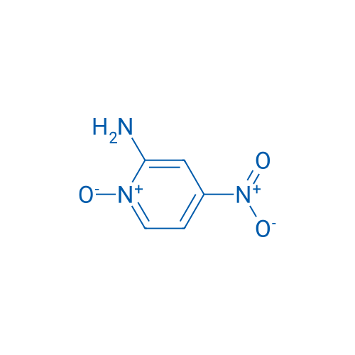 2-氨基-4-硝基吡啶-N-氧化物 结构式