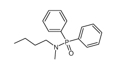 N-丁基-N-甲基-P,P-二苯基次膦酰胺 结构式