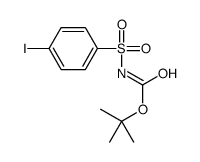 N-(4-碘苯基磺酰基)氨基甲酸叔丁酯 结构式