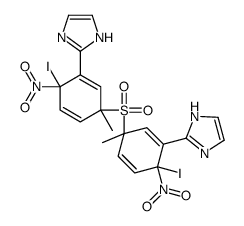 1-methyl-4-nitro-5-imidazolyl-4-iodophenyl sulfone 结构式