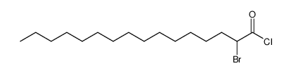 2-溴十六烷酰氯 结构式