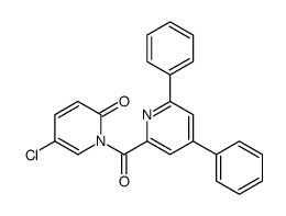 5-氯-1-(4,6-二苯基吡啶-2-羰基)吡啶-2(1H)-酮 结构式