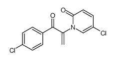 5-氯-1-[1-(4-氯苯甲酰基)乙烯基]-2(1H)-吡啶酮 结构式
