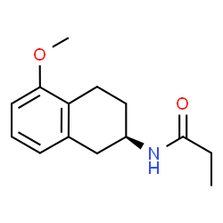 N-[(2R)-1,2,3,4-四氢-5-甲氧基-2-萘基]丙酰胺 结构式