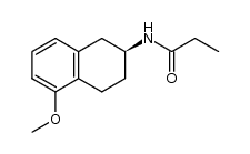 (S)-N-(5-甲氧基-1,2,3,4-四氢萘-2-基)丙酰胺 结构式